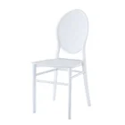 Simple style white royal white pp plastic armless church chair for indoor