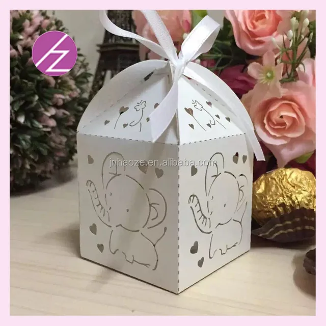 square candy box for wedding and party favor gift baby shower