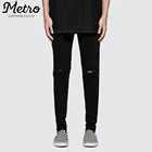 Custom Design Branded Skinny Jeans for Men OEM wholesale fashion Style Distressed