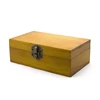 High Quality Custom Square Wooden Craft Jewelry Storage Metal Lockable Gift Box with Hinged Lid