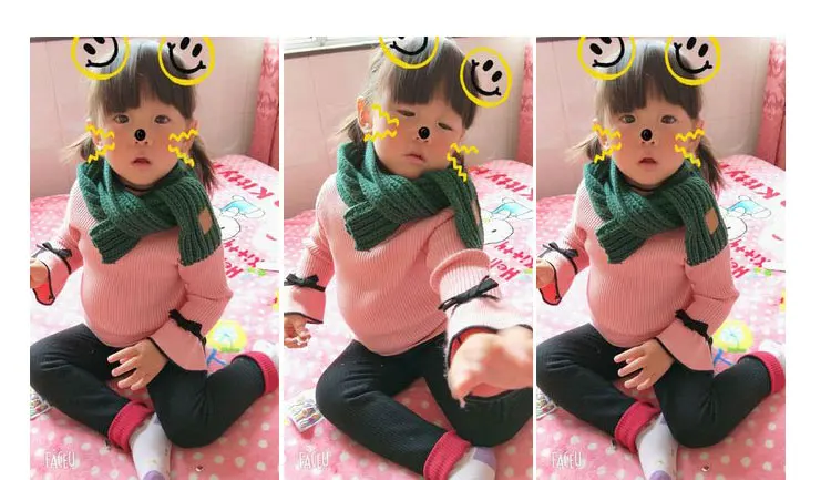 childrens scarf childrens winter scarf  childrens winter for boys scarf knitted warm red scarf scarves for girls (4)