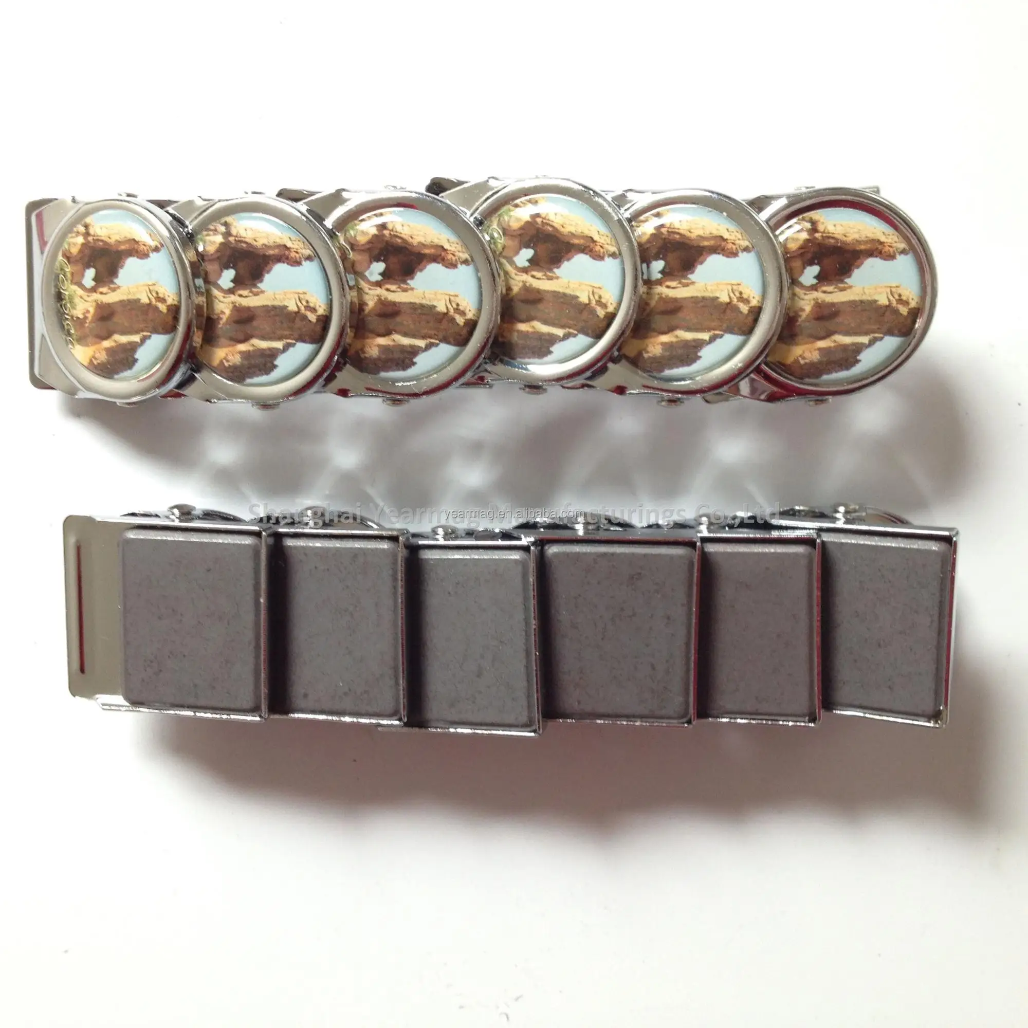 promotional gifts magnetic metal clip with epoxy