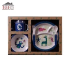 unbreakable melamine baby kids dinnerware set for children gift