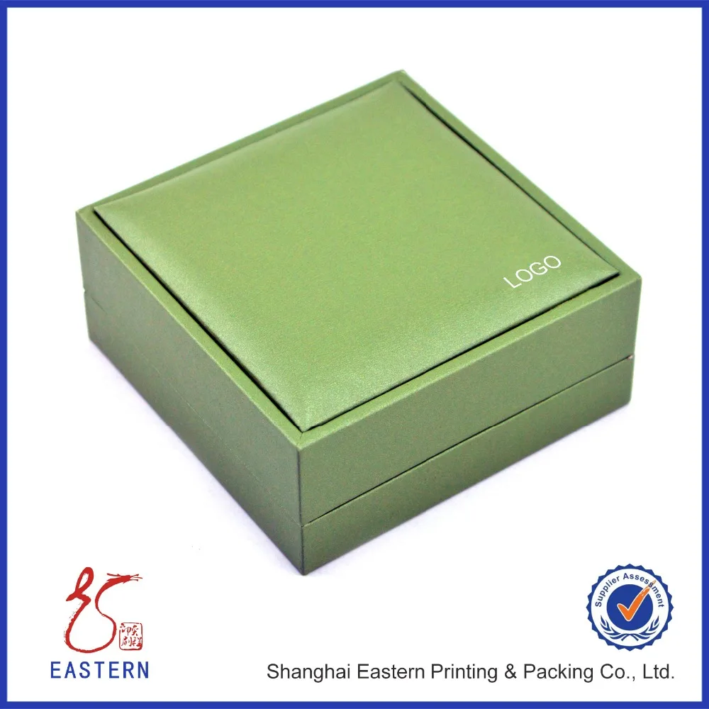 wholesale square green necklace gift box packaging