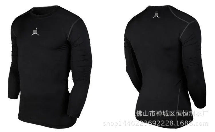 The three generation NK man Pro tights movement training run fast dry in autumn and winter outdoor fitness wear long sleeved T-s