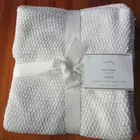 50CF97 100% Cotton acrylic 100%wool rice knitted faux lambswool fur Throw Blanket