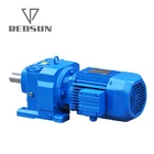 Big ratio high torque KR combination helical bevel gear reducer