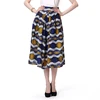 Wholesale 100% Cotton Print Summer Skirt Midi For Young Lady