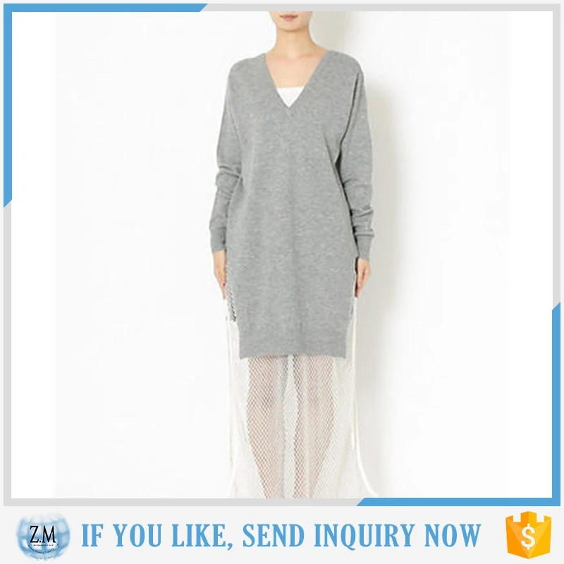 Round collar woolen sweater new designs for ladies with factory price