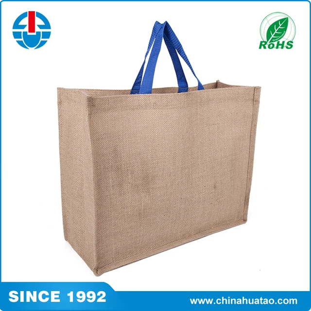 alibaba promotional eco-friendly durable tote jute gift bag