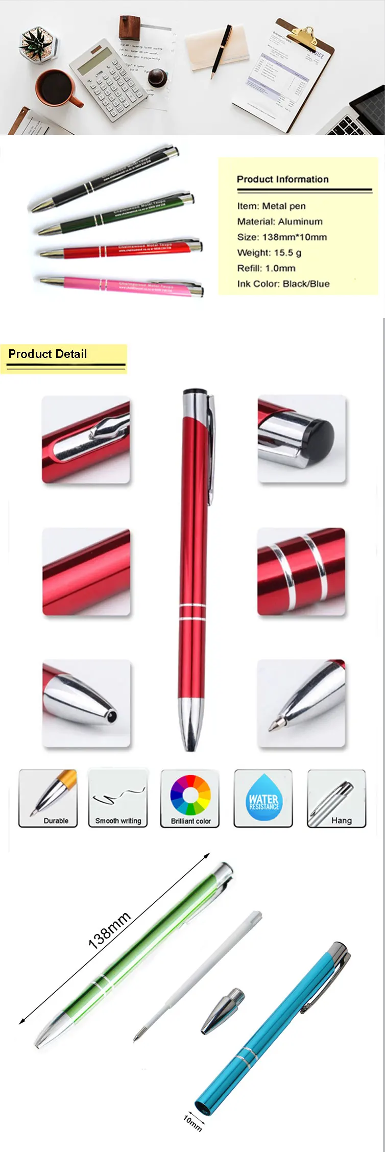 promotional metal ballpoint pen,metal pen cheap ball point pen