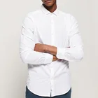 2019 Latest Fashion 100% Cotton mens long sleeve plain dress shirt