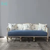 KVJ-7620-5 vintage allover french style wooden sofa living room