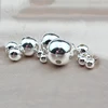 China supplier jewelry findings 10mm silver round beads spacer