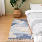 2019 Modern Design Living Room Bedroom Floor Mat Handmade Bedside Flooring Carpet Rug with Tassels