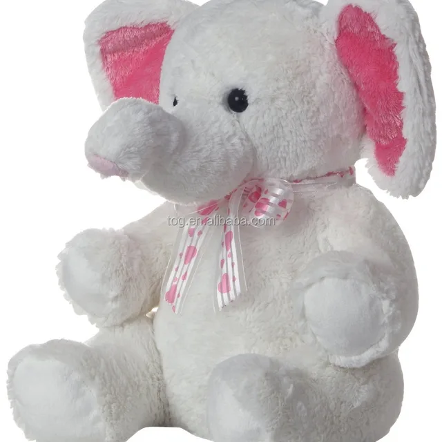 odm oem factory direct sale plush white elephant stuffed soft