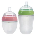 Custom BPA free food grade clear natural liquid silicone baby feeding bottle nipple