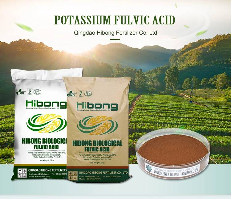 China Gibberellin Suitable fulvic acid powder Feed Grade Fulvate Flake