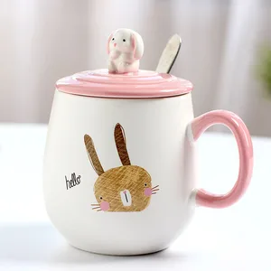 zogift cartoon animal style white and brown rabbit big belly