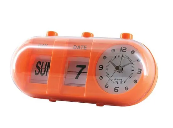 plastic square portable table alarm travel clock