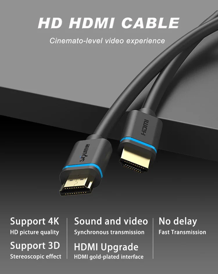 SIPU High Speed Flat HDMI Cable Support Ethernet 4K 3D 2160p 1440p 1080p and Full HD - ANKUX.COM