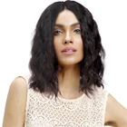 Sleek Short Lace Front Human Hair Wigs For Black Women Glueless Remy Brazilian Wavy Hair Half Bob Wig Perruque Cheveux Human