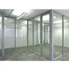 Professional custom aluminium panel living room office partition aluminum glass partition