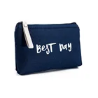 Hot Sale Women Letters cosmetic makeup bag necesery travel organizer Zipper canvas cosmetic bag for cosmetics