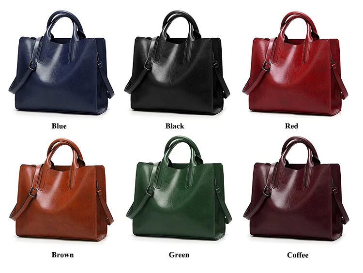 MJ Women Shoulder Bag PU Leather Women's Hot Sale Handbag Tote Bag Leather Crossbody Messenger Bags for Girls Solid Big Capacity (43)