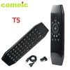 Universal Rechargeable Air Mouse 2.4 ghz RF Wireless Keyboard Air Mouse T5 with IR Learning for Andoir Tv Box Remote Control