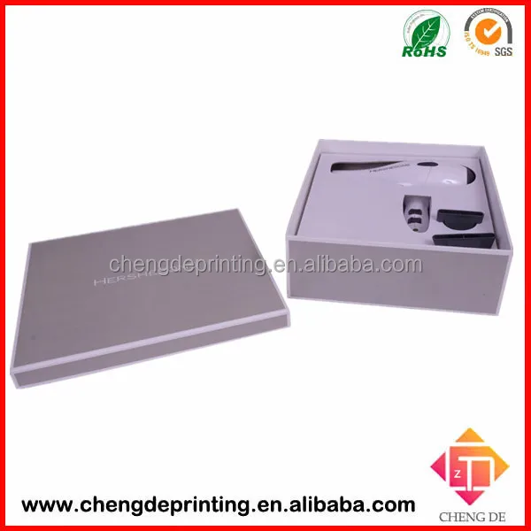 4c printing hard paper hair dryer package box blister insert