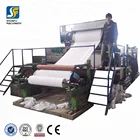 Making tissue paper machine,1-6T/D, waste paper, pure wood pulp
