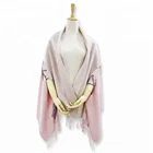 Pashmina Triangle Merino Wool Latest Design 2 Side Tone Scarf Stole Wrap Wholesale Shawl