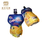 Stand Up Pouch Spout With Plastic Bags Shipping Reusable Stand Up Plastic Custom Liquid Fruit Juice Pouch Drink Packaging Spout Pouch Bag / Juice Doypack With Spout Cap