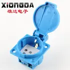 16A 250V german electrical outlet socket ip44 waterproof plugs and sockets waterproof industrial electrical sockets