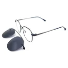 stainless steel magnetic optical glasses clipon frame eyewear with tr90 clips