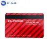 Red beautiful plastic cards debit card with magnetic strips T5577 chip