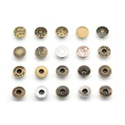 Metal Button For Buttons Buttons For Jeans Metal New Style High Quality Classic Antique Vintage 17mm Accessories And Rivets Custom Logo Denim Metal Tack Jeans Button For Jeans