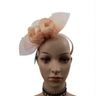 Factory price tea party hair accessories sinamay fabric women wedding fascinator