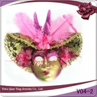 fashion design colorful full face venetian feather masks wholesale