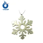 Ornament String Ornament Metal Snowflake Christmas Ornament With String