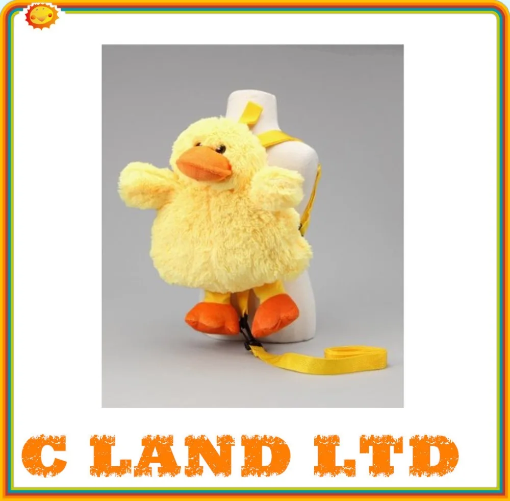 plush yellow duck backpack