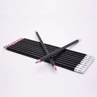 Customized High Quality Black Plastic HB Pencil