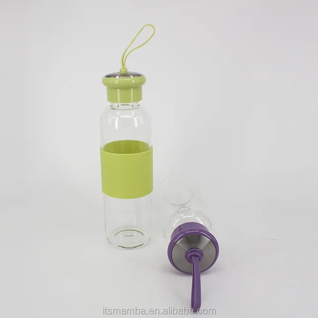 20 oz modern design eco-friendly borosilicate glass bottle
