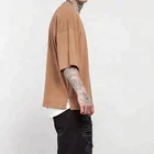 High quality muscle tee shirt 95% cotton reflective plain color oversized t shirt