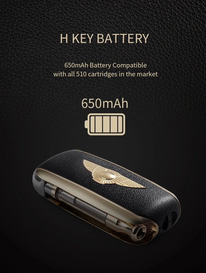 full mod wattage h key plus 650mah variable voltage 510 thread