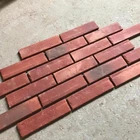 New red facing brick for decorative wall