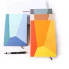 Color stitching art School wholesale stationary dotted note book custom printed A5 hardcover promotional notebook
