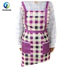 Cheap bulk wholesale rich colors polyester apron with pockets