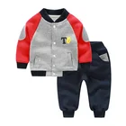 RBT004 Fashion children's boy clothing baby boy clothes set autumn
